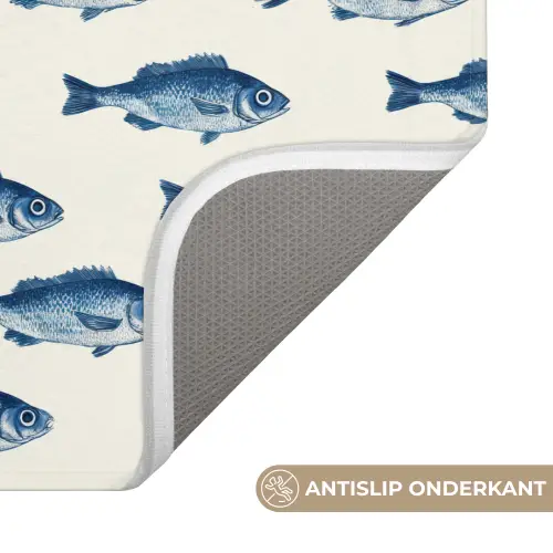 Vis - Patroon - Blauw Badmat klein 997 -USP_AntislipNL