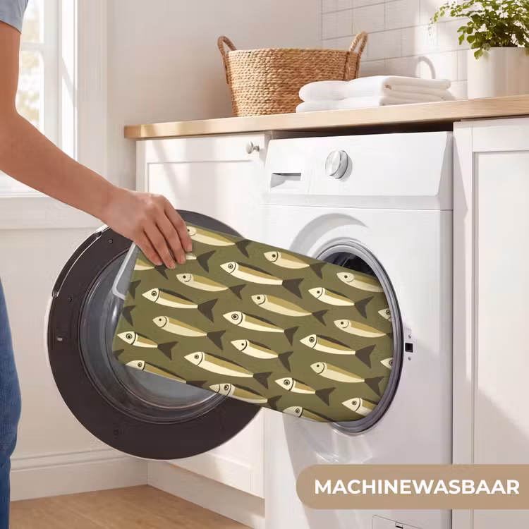 Vis - Patroon - Groen Badmat klein 997 -USP_WasbaarNL