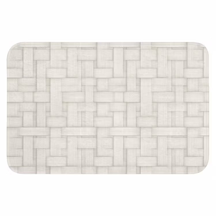 Vlechtwerk - Banen - Beige Badmat klein 997 -3d