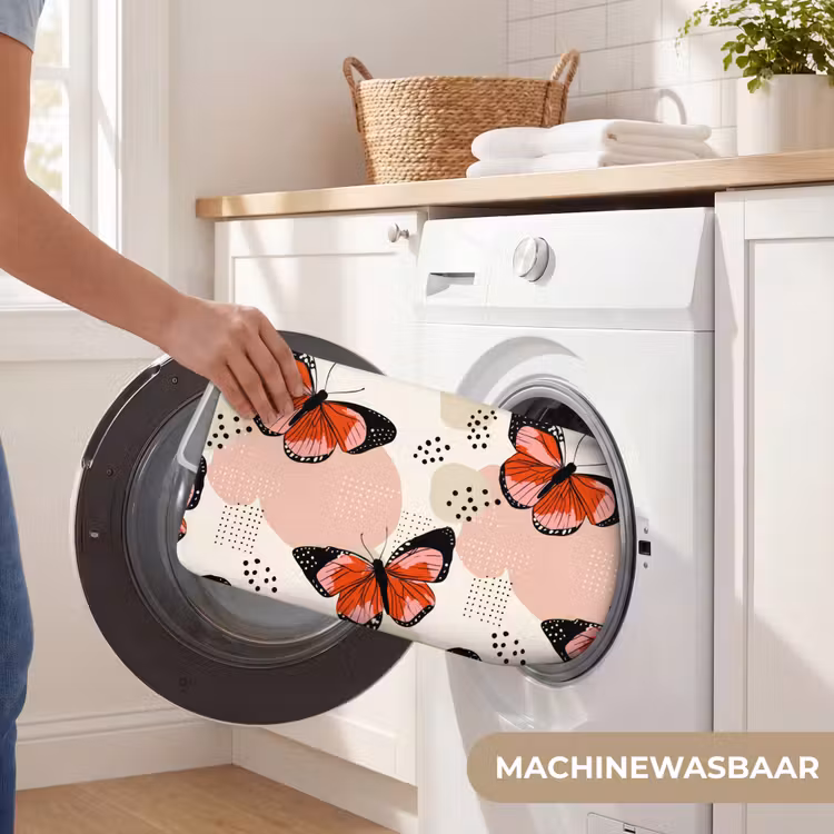 Vlinders - Retro - Kleurrijk Badmat klein 997 -USP_WasbaarNL
