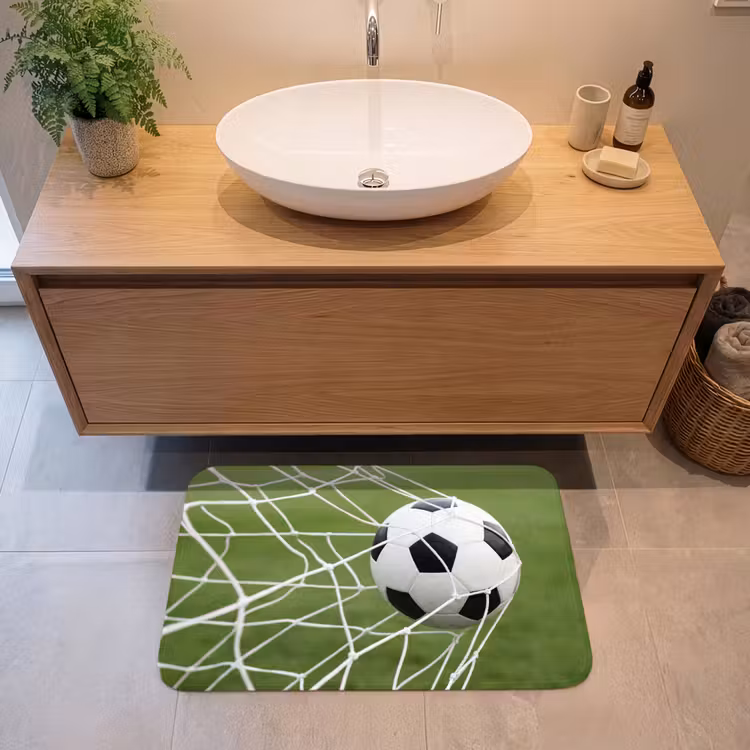 Voetbal - Goal - Net - Sport Badmat klein -sfeer1