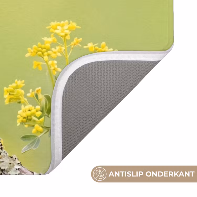 Vogel - Tak - Natuur - Kleurrijk Badmat middel -USP_AntislipNL