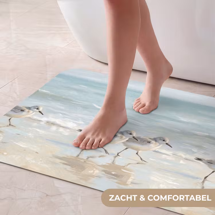 Vogels - Strand - Zee Badmat klein -USP_ZachtNL