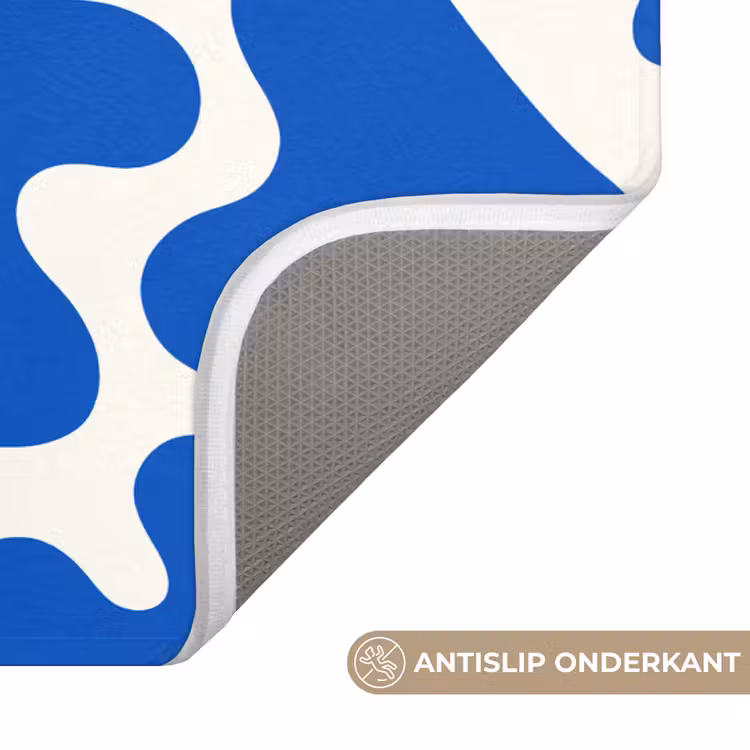 Vormen - Abstract - Blauw - Golven Badmat klein -USP_AntislipNL