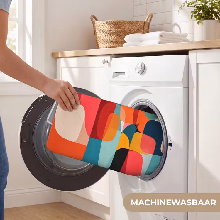Vormen - Kleurrijk - Abstract - Vlakken Badmat klein -USP_WasbaarNL