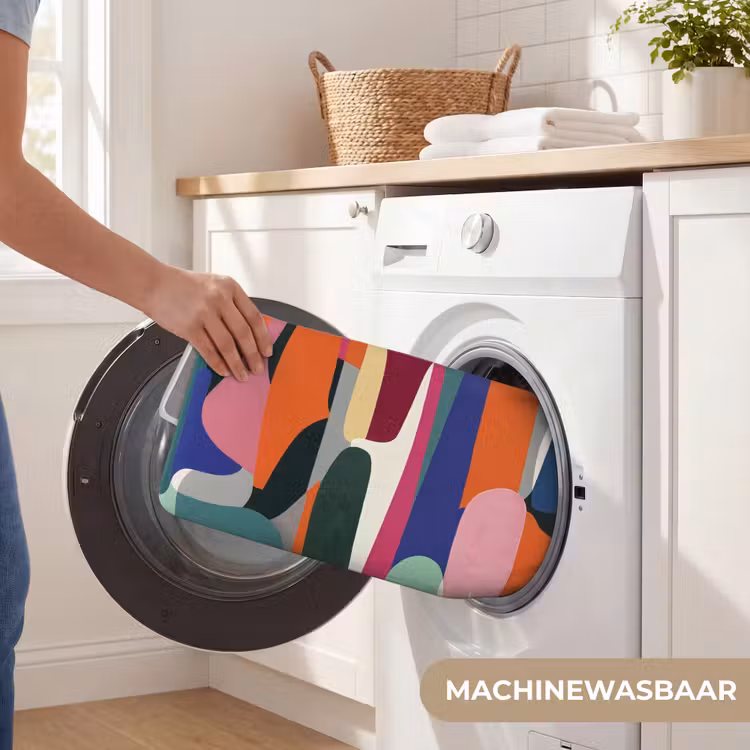 Vormen - Ritmisch - Kleuren - Abstract Badmat klein -USP_WasbaarNL