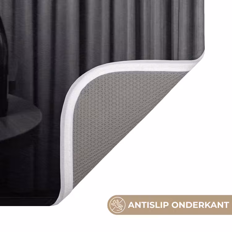Vrouw - Bubbels - Zwart - Wit Badmat klein -USP_AntislipNL