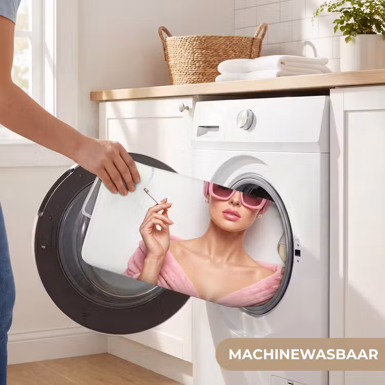 Vrouw - Roze - Wijn - Zonnebril Badmat klein -USP_WasbaarNL