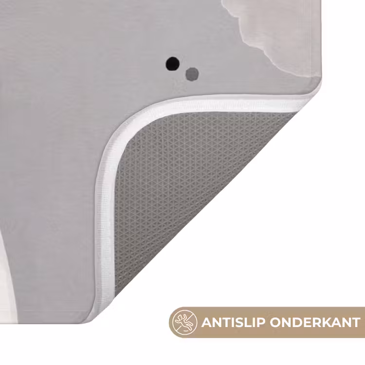 Vrouw - Wolk - Grijs Badmat middel -USP_AntislipNL