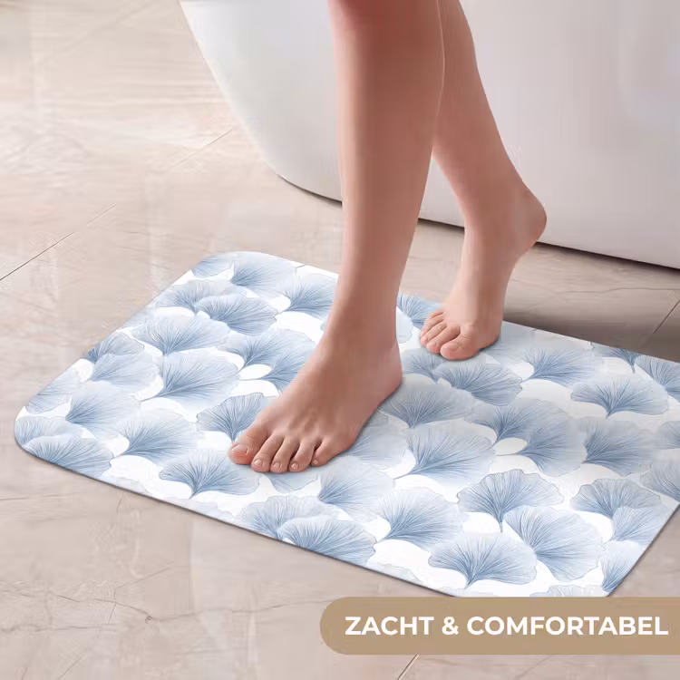 Waaier - Modern - Blauw Badmat klein 997 -USP_ZachtNL