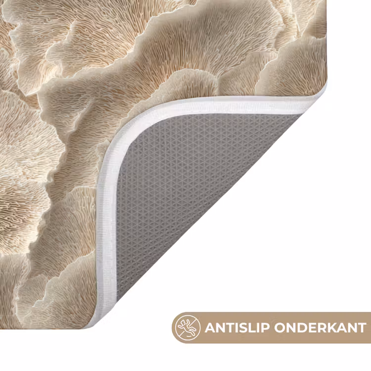 Waaierstructuren - Beige - Vezeltextuur Badmat klein 997 -USP_AntislipNL