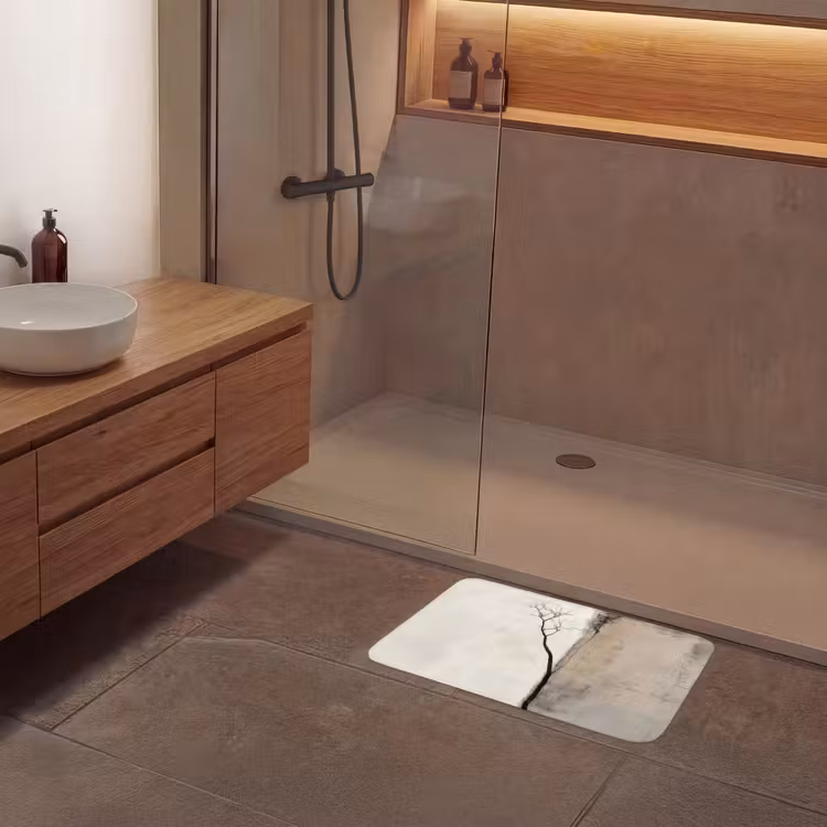 Wabi sabi - Plant - Beige Badmat klein -sfeer2
