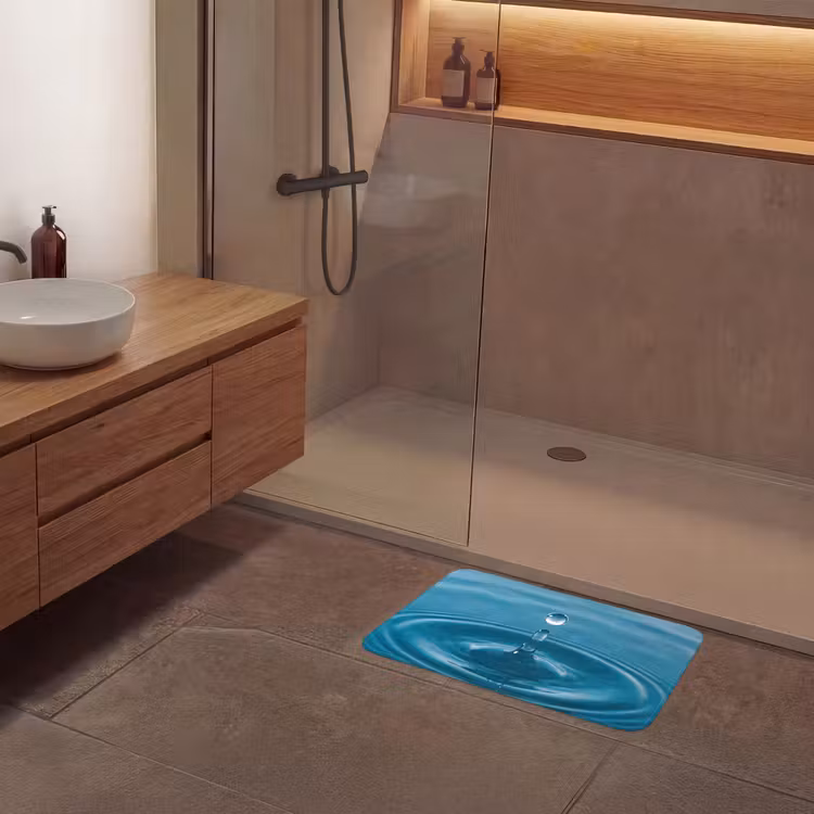 Waterdruppel - Water - Oppervlakte Badmat klein -sfeer2