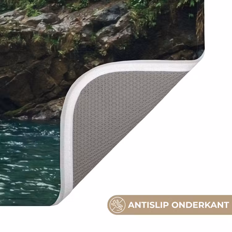Waterval - Bos - Natuur - Groen Badmat middel -USP_AntislipNL