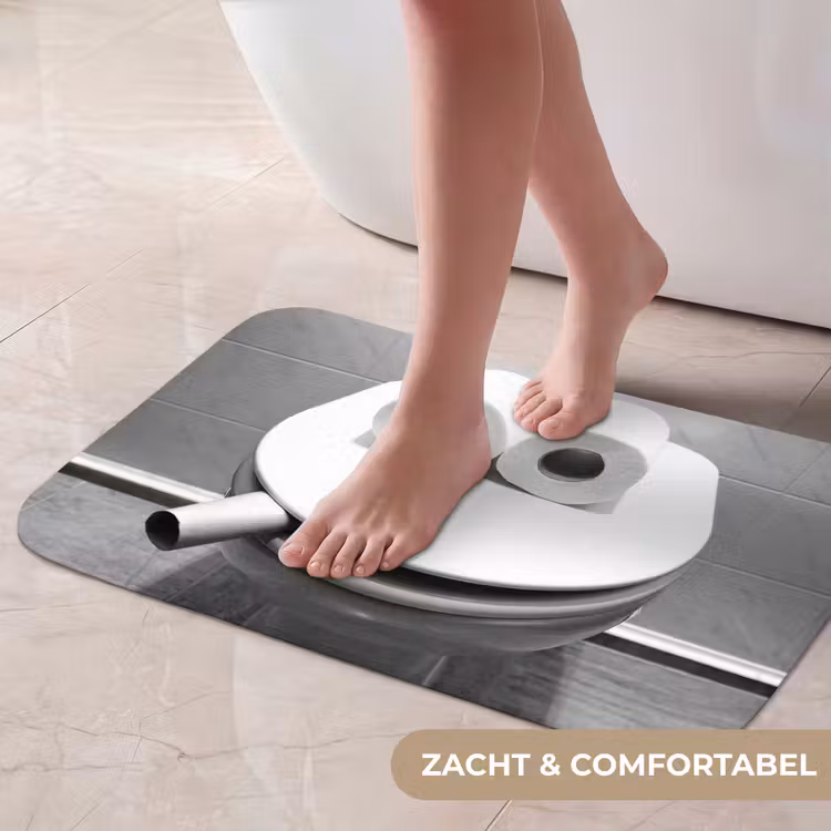 WC - Bril - Grappig - Toilet Badmat klein -USP_ZachtNL