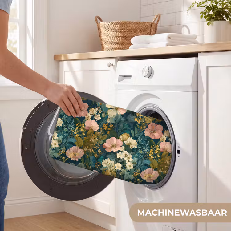 Wilde bloemen - Botanisch - Patroon - Roze - Romantisch Badmat middel 997 -USP_WasbaarNL