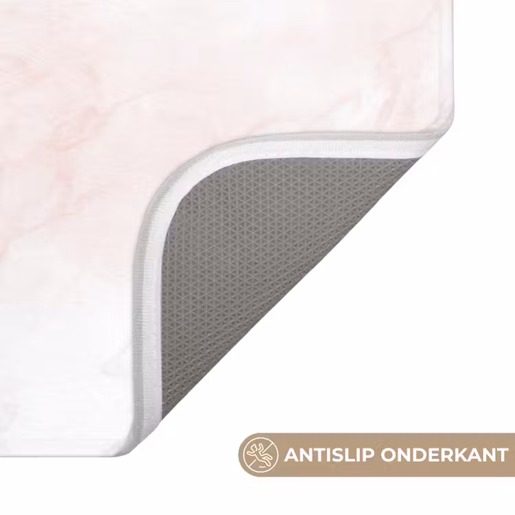 Wolkenstructuur - Roze - Marmer Badmat klein 997 -USP_AntislipNL