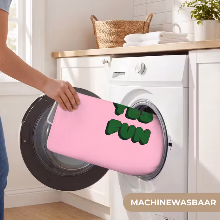 Yes fun - Groen - Roze Badmat klein -USP_WasbaarNL