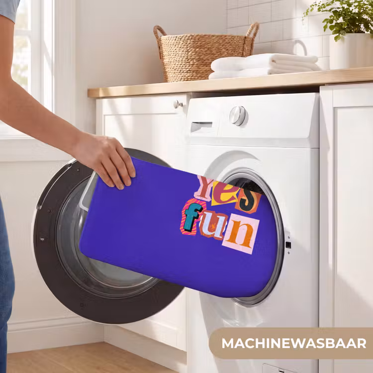 Yes fun - Kleurrijk - Collage-stijl Badmat klein -USP_WasbaarNL