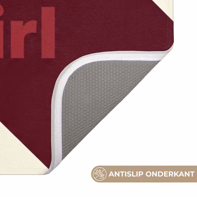you go girl - 3D - Rood Badmat klein -USP_AntislipNL