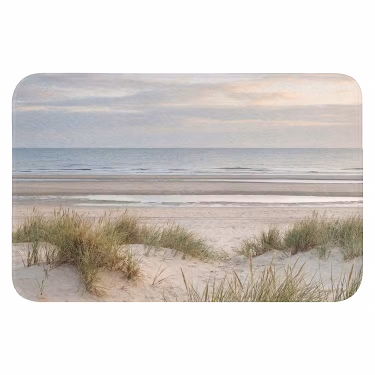 Zandstrand - Bewolkt - Duinen Badmat klein -3d