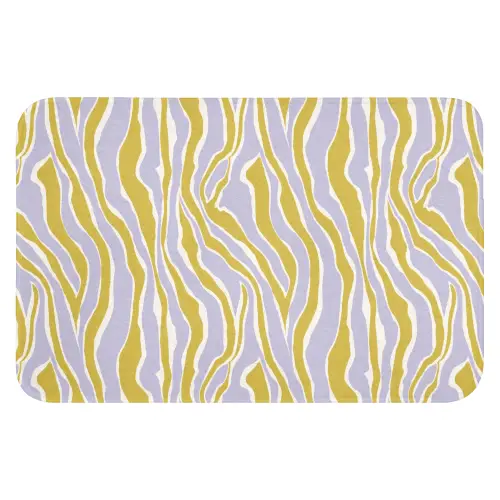 Zebra - Modern - Meerkleurig Badmat klein 997 -3d