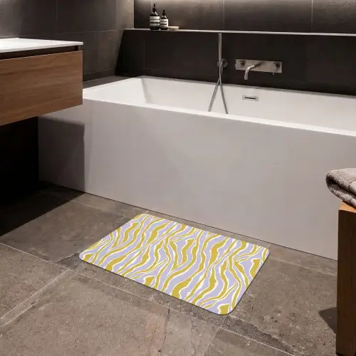 Zebra - Modern - Meerkleurig Badmat klein 997 -sfeer3