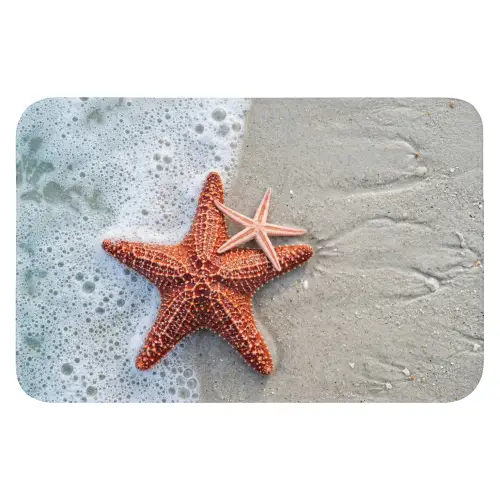 Zeester - Strand - Zee Badmat klein -3d