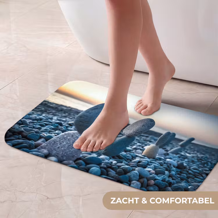 Zen stenen - Zonsondergang - Zee Badmat klein -USP_ZachtNL