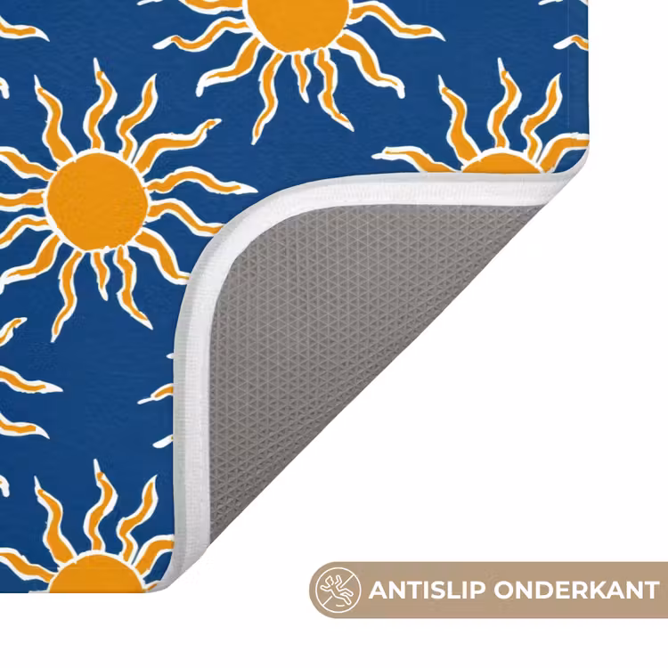 Zon - Patroon - Blauw Badmat klein 997 -USP_AntislipNL