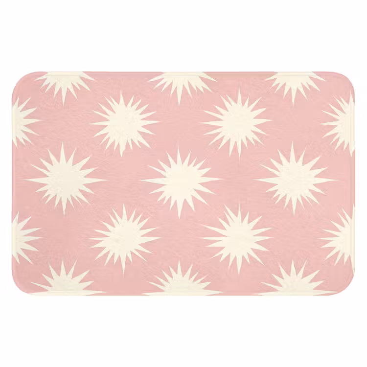 Zonnen - Patroon - Roze Badmat klein 997 -3d