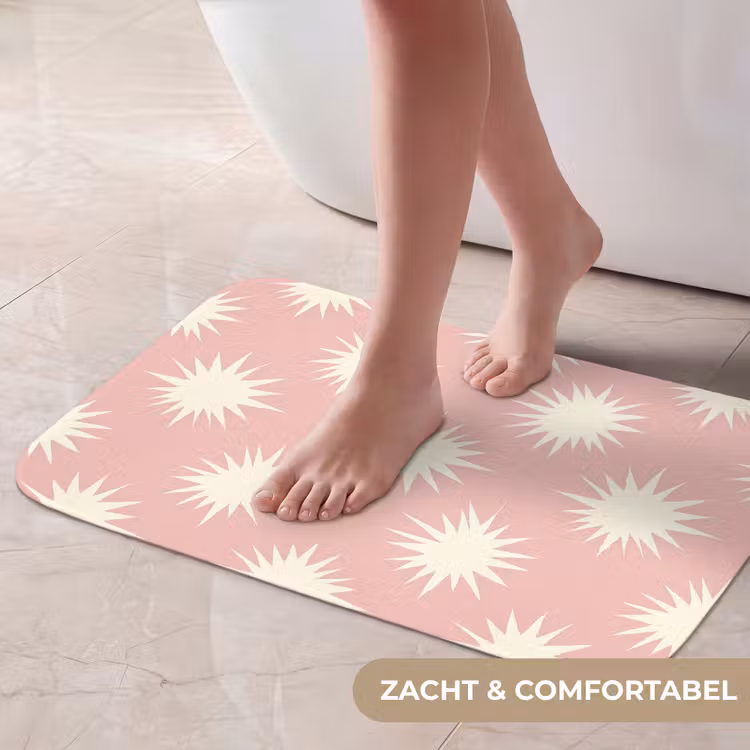 Zonnen - Patroon - Roze Badmat klein 997 -USP_ZachtNL