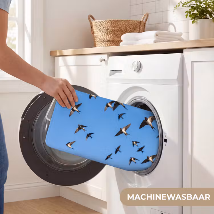 Zwaluwen - Vliegen - Blauw Badmat klein -USP_WasbaarNL