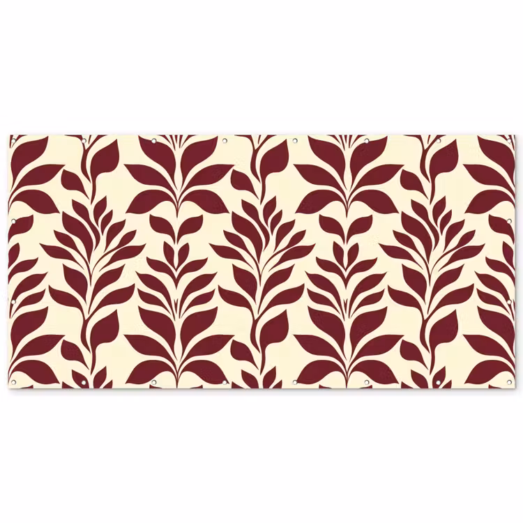 Abstract - Bladeren - Burgundy Balkonbeschermer Duitsland klein 596 -zz_3d