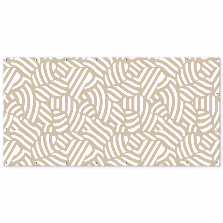Abstract - Modern - Beige Balkonbeschermer Duitsland klein 596 -zz_3d