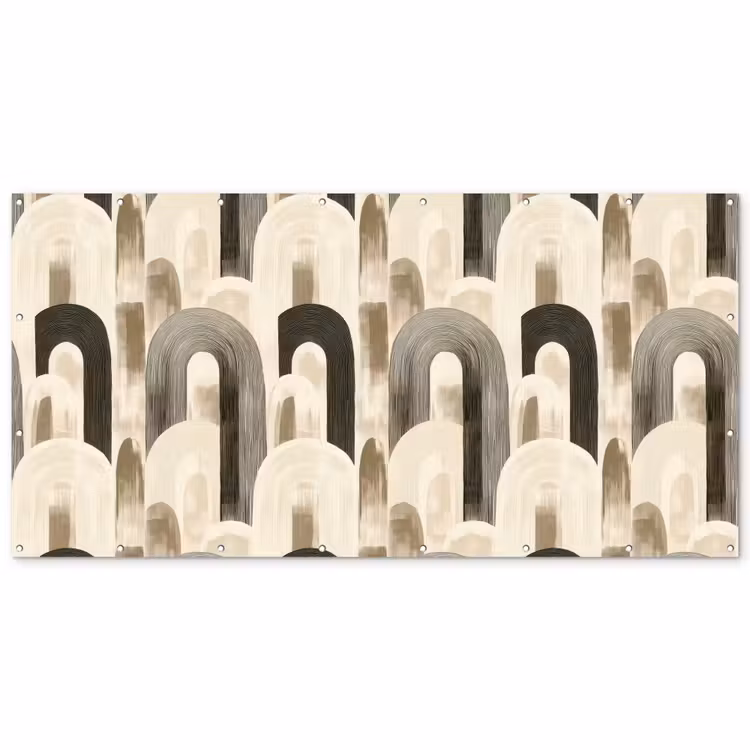Abstract - Patroon - Bogen Balkonbeschermer Duitsland klein 596 -zz_3d