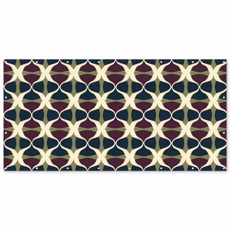 Abstract - Retro - Kleurrijk Balkonbeschermer Duitsland klein 596 -zz_3d