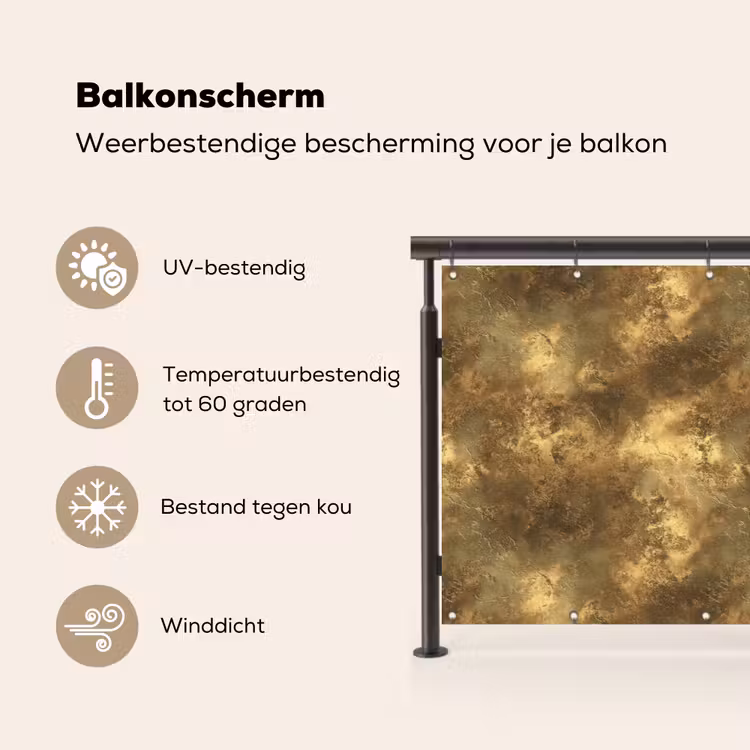 Antiek - Metaallook - Goud Balkonbeschermer Duitsland klein 596 -specs_NL