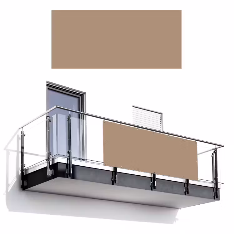 Bakery brown - Interieur - Aardetinten Balkonbeschermer Duitsland klein 596 -3d
