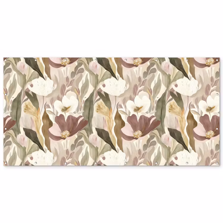Bloemen - Aquarel - Kleurrijk Balkonbeschermer Duitsland klein 596 -zz_3d
