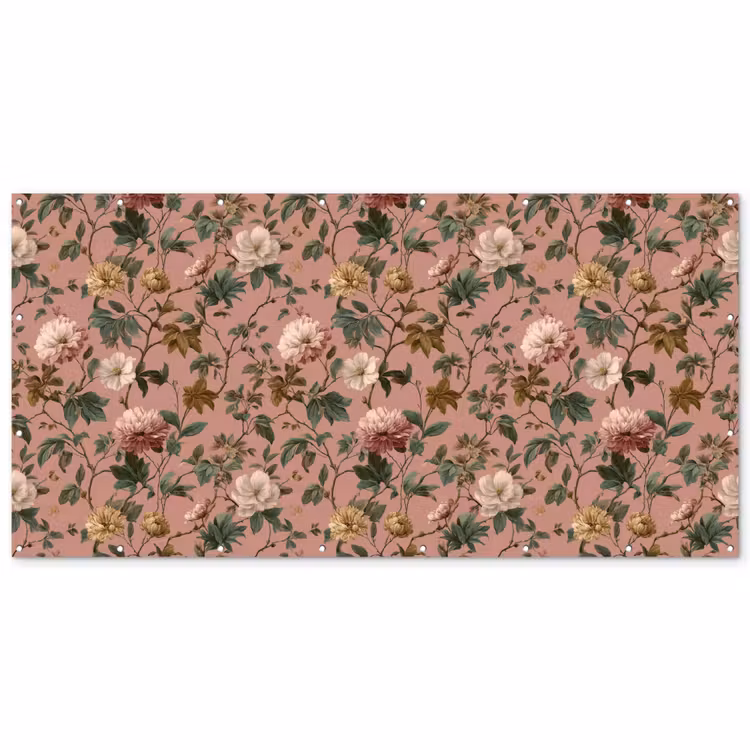 Bloemen - Klassiek - Roze Balkonbeschermer Duitsland klein 596 -zz_3d