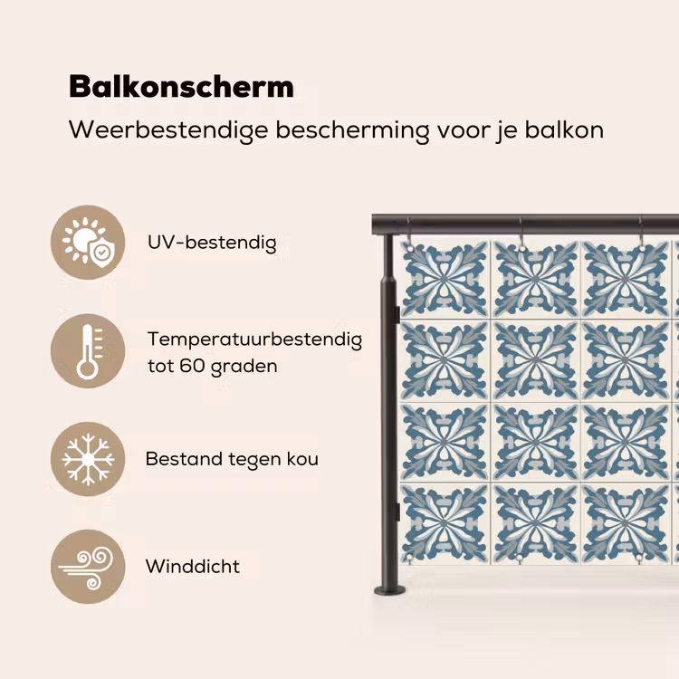 Dessin - Tegel - Blauw Balkonbeschermer Duitsland klein 596 -specs_NL