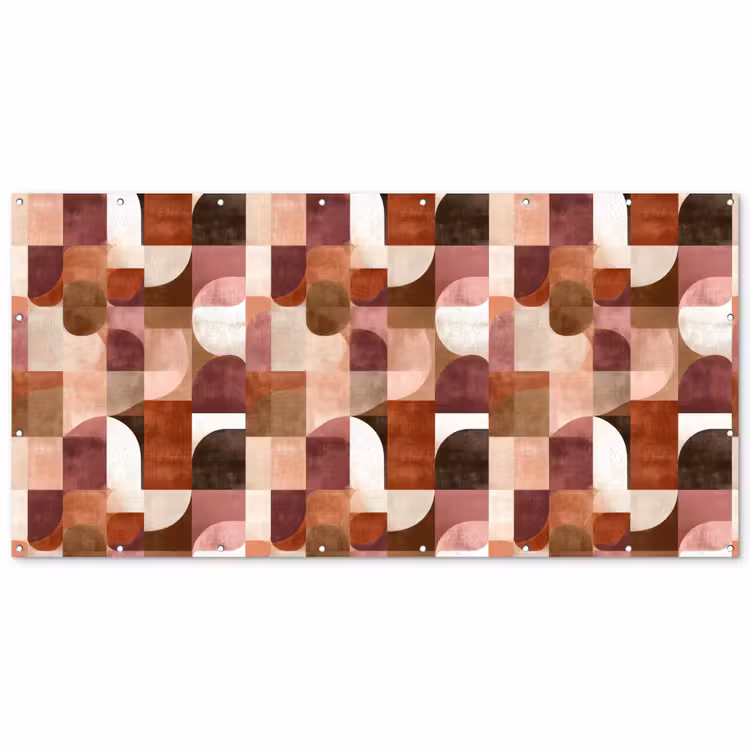Geometrie - Modern - Retro Balkonbeschermer Duitsland klein 596 -zz_3d