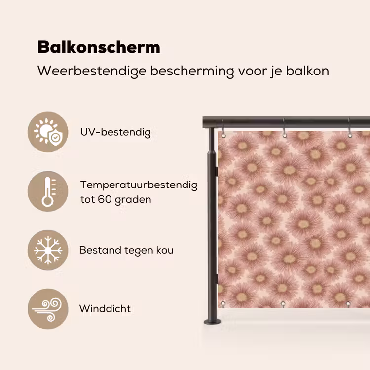 Gerbera - Bloemen - Roze Balkonbeschermer Duitsland klein 596 -specs_NL