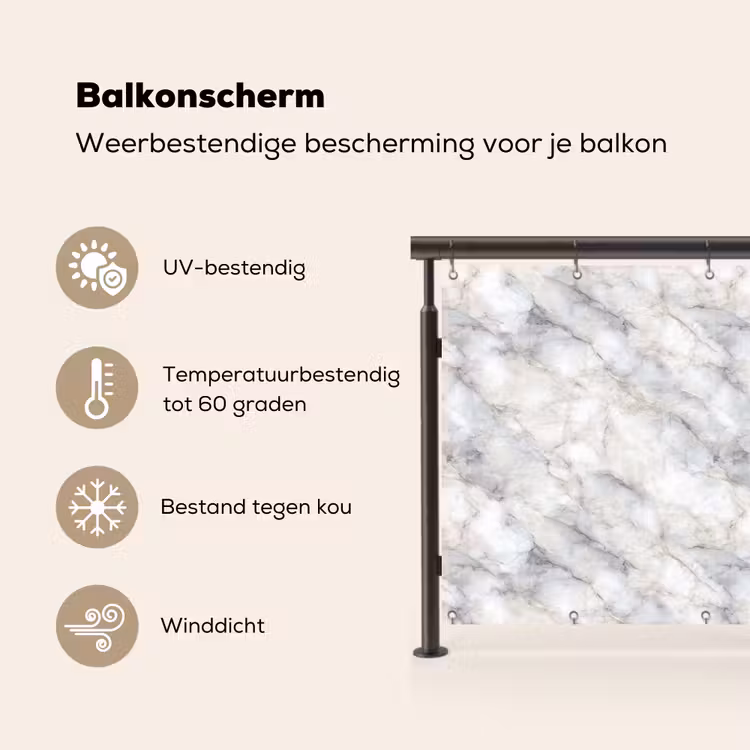 Grijs - Marmer - Gedetailleerd Balkonbeschermer Duitsland klein 596 -specs_NL