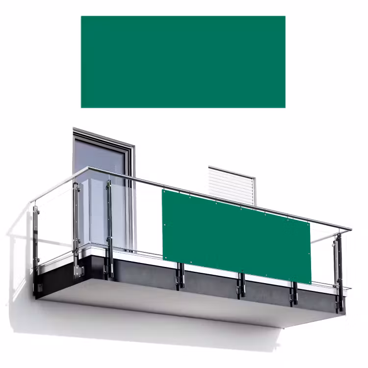 Groen - Bos - Kleuren Balkonbeschermer Duitsland klein 596 -3d