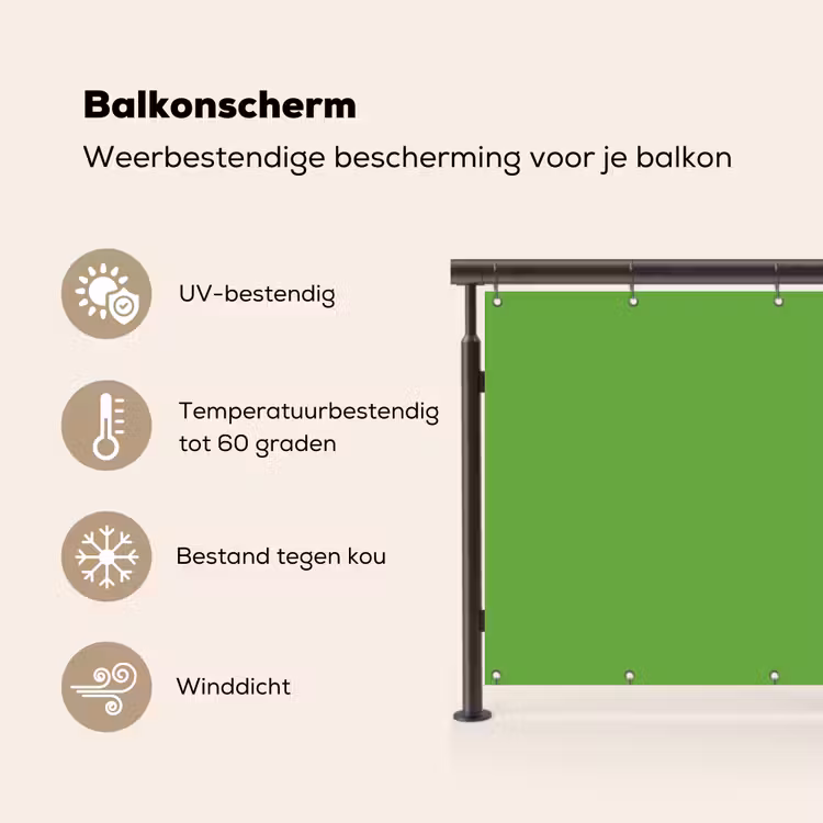 Groen - Kleuren - Natuur Balkonbeschermer Duitsland klein 596 -specs_NL