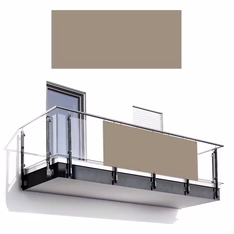 Interieur - Kleuren - Beige Balkonbeschermer Duitsland klein 596 -3d