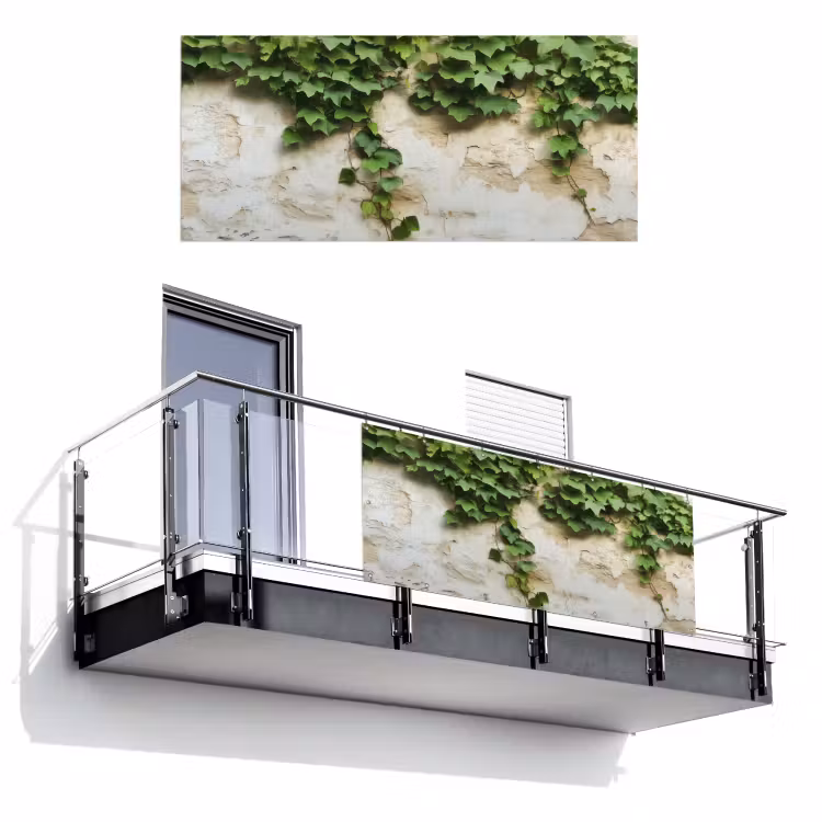 Klimop - Muur - Groen Balkonbeschermer Duitsland klein -3d