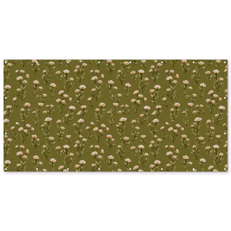 Landelijk - Bloemen - Groen Balkonbeschermer Duitsland klein 596 -zz_3d
